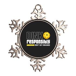 Dink Responsibly Don't Get Smashed Pickleball Gift TShirt Metallic Star Ornament