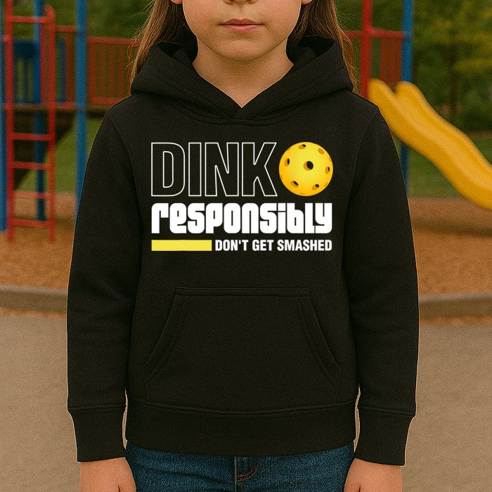 Dink Responsibly Don't Get Smashed Pickleball Gift TShirt Kids Hoodie
