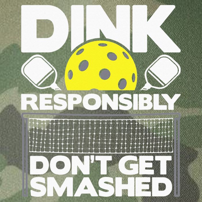 Dink Responsibly Don't Get Smashed Pickleball Legacy Tie Dye Trucker Hat