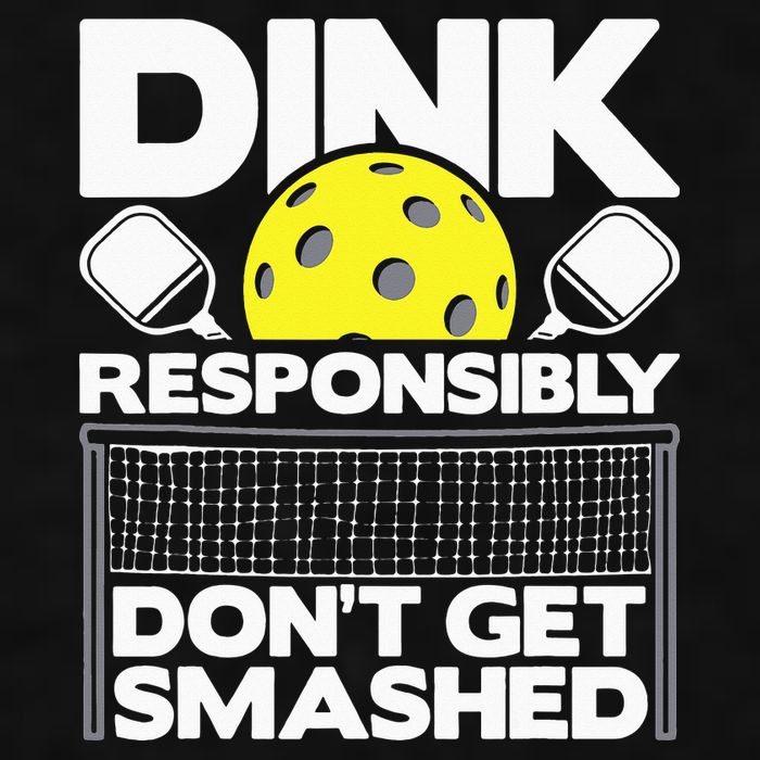 Dink Responsibly Don't Get Smashed Pickleball Ladies PosiCharge Tri-Blend Wicking Tank