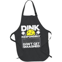 Dink Responsibly Don't Get Smashed Pickleball Apron