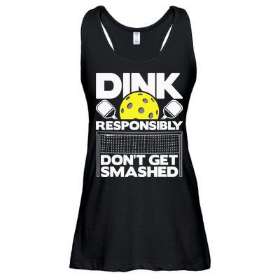 Dink Responsibly Don't Get Smashed Pickleball Ladies Essential Flowy Tank