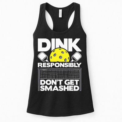 Dink Responsibly Don't Get Smashed Pickleball Womens Tank Top