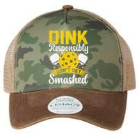 Dink Responsibly Don't Get Smashed Pickleball Legacy Tie Dye Trucker Hat