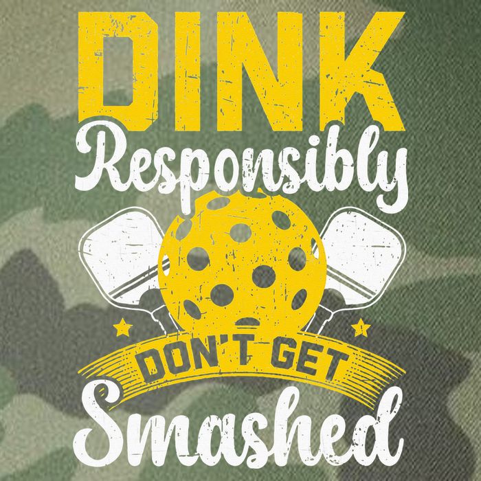 Dink Responsibly Don't Get Smashed Pickleball Legacy Tie Dye Trucker Hat