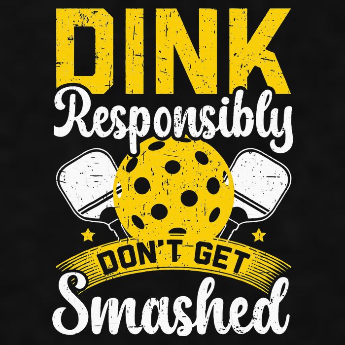 Dink Responsibly Don't Get Smashed Pickleball Ladies PosiCharge Tri-Blend Wicking Tank