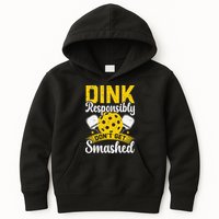 Dink Responsibly Don't Get Smashed Pickleball Kids Hoodie