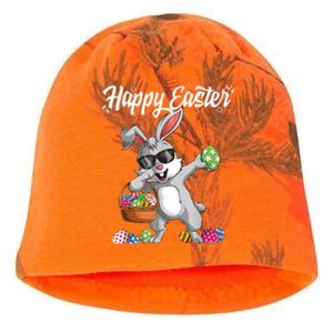 Dabbing Rabbit Easter Day Eggs Dab Boys Girls Gift Bunny Kati - Camo Knit Beanie