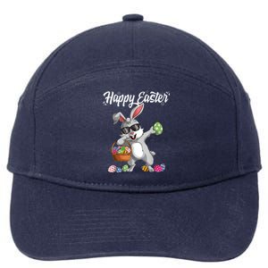 Dabbing Rabbit Easter Day Eggs Dab Boys Girls Gift Bunny 7-Panel Snapback Hat