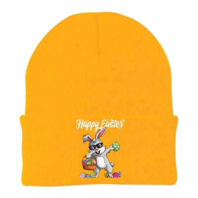 Dabbing Rabbit Easter Day Eggs Dab Gift Bunny Knit Cap Winter Beanie