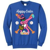 Dabbing Rabbit Easter Day Baseball Fans Eggs Bunny Dab Cute Gift Sweatshirt