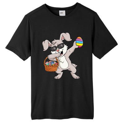 Dabbing Rabbit Easter Day Eggs Funny Tall Fusion ChromaSoft Performance T-Shirt