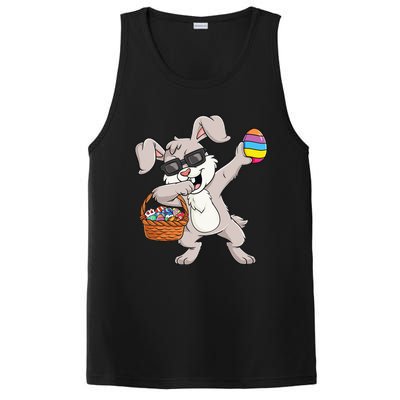 Dabbing Rabbit Easter Day Eggs Funny PosiCharge Competitor Tank