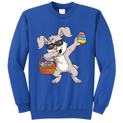 Dabbing Rabbit Easter Day Eggs Funny Sweatshirt