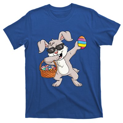 Dabbing Rabbit Easter Day Eggs Funny T-Shirt