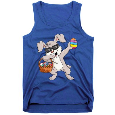 Dabbing Rabbit Easter Day Eggs Funny Tank Top