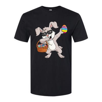 Dabbing Rabbit Easter Day Eggs Funny Softstyle CVC T-Shirt