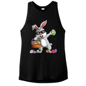 Dabbing Rabbit Easter Day Eggs Dab gift bunny Ladies PosiCharge Tri-Blend Wicking Tank