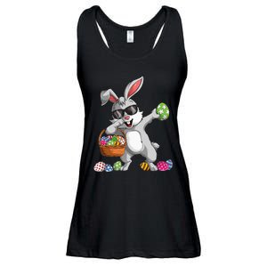 Dabbing Rabbit Easter Day Eggs Dab gift bunny Ladies Essential Flowy Tank