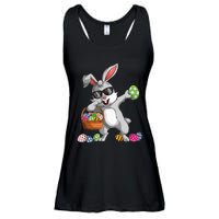 Dabbing Rabbit Easter Day Eggs Dab gift bunny Ladies Essential Flowy Tank