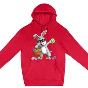 Dabbing Rabbit Easter Day Eggs Dab Gift Bunny Premium Pullover Hoodie