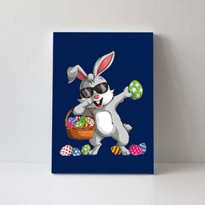 Dabbing Rabbit Easter Day Eggs Dab Gift Bunny Canvas