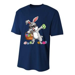 Dabbing Rabbit Easter Day Eggs Dab Gift Bunny Performance Sprint T-Shirt