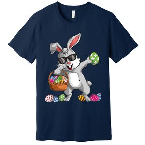 Dabbing Rabbit Easter Day Eggs Dab Gift Bunny Premium T-Shirt