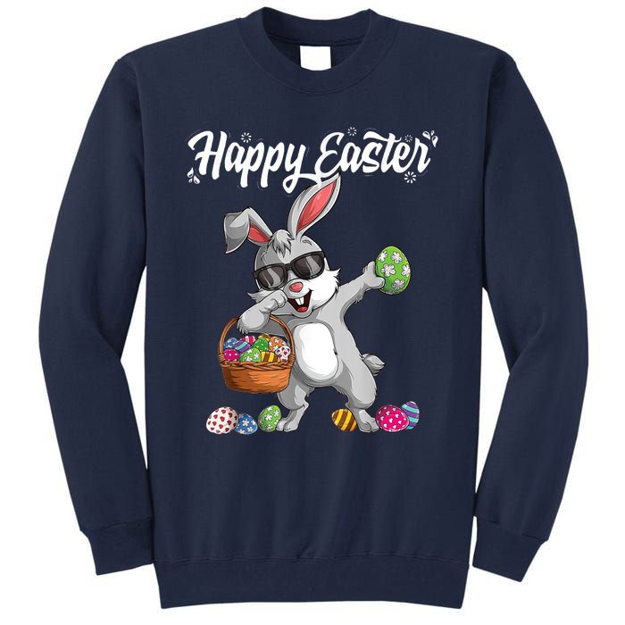 Dabbing Rabbit Easter Day Eggs Dab Tall Sweatshirt