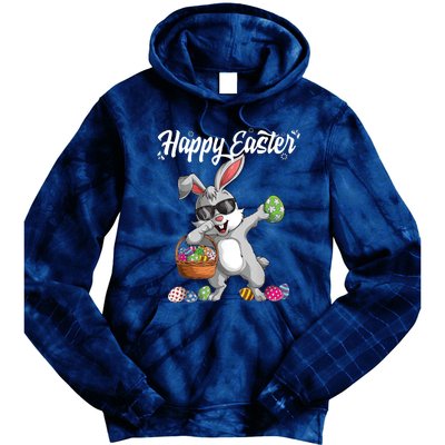 Dabbing Rabbit Easter Day Eggs Dab Tie Dye Hoodie