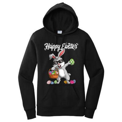 Dabbing Rabbit Easter Day Eggs Dab Gift Bunny Women's Pullover Hoodie