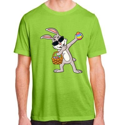 Dabbing Rabbit Easter Day Eggs Dab Adult ChromaSoft Performance T-Shirt