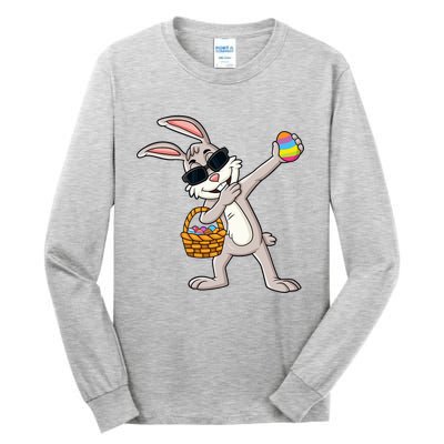 Dabbing Rabbit Easter Day Eggs Dab Tall Long Sleeve T-Shirt