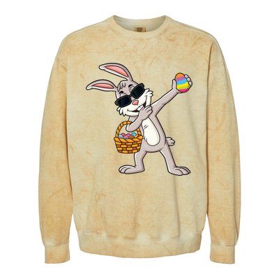 Dabbing Rabbit Easter Day Eggs Dab Colorblast Crewneck Sweatshirt