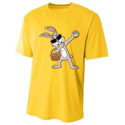 Dabbing Rabbit Easter Day Eggs Dab Performance Sprint T-Shirt