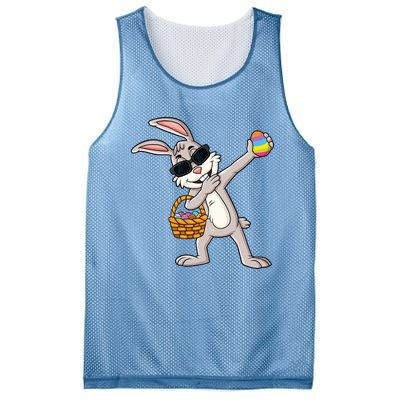 Dabbing Rabbit Easter Day Eggs Dab Mesh Reversible Basketball Jersey Tank