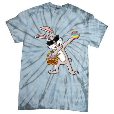 Dabbing Rabbit Easter Day Eggs Dab Tie-Dye T-Shirt