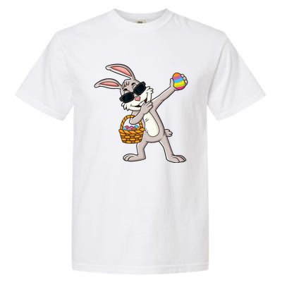 Dabbing Rabbit Easter Day Eggs Dab Garment-Dyed Heavyweight T-Shirt