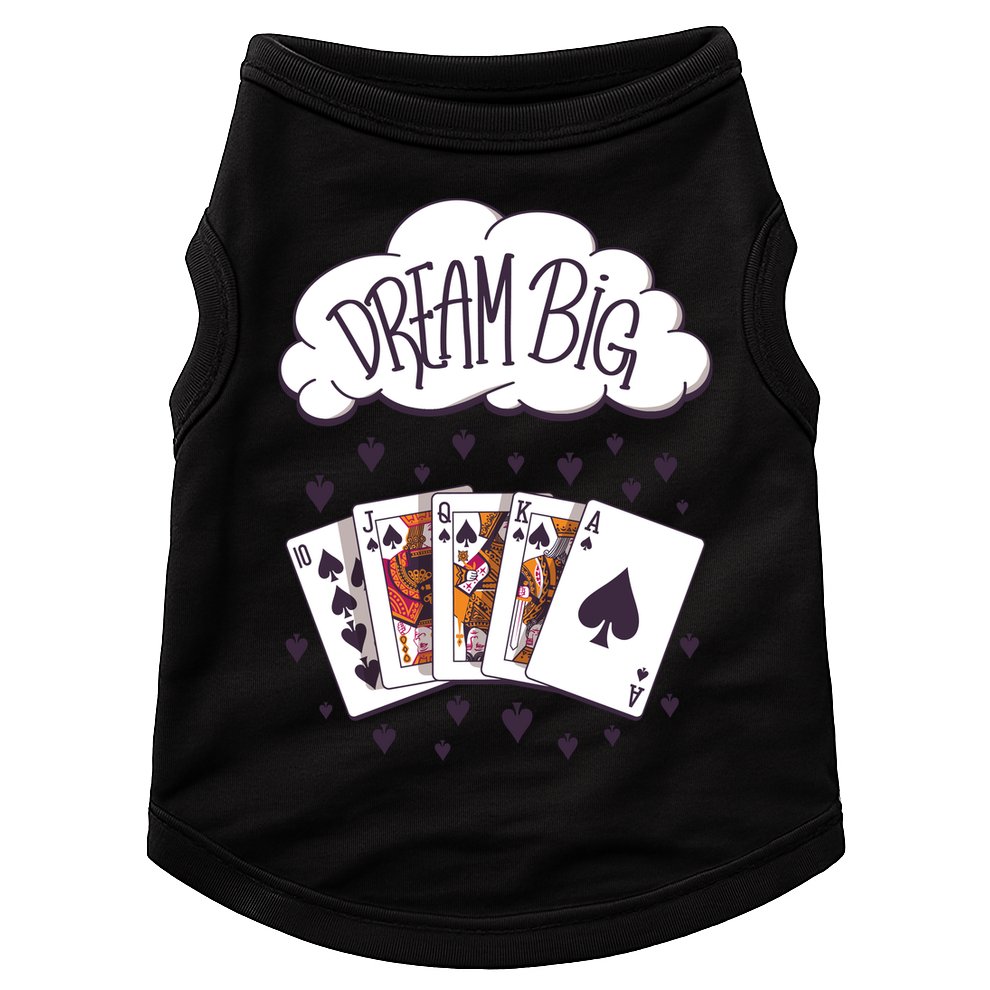 Dream Big Poker Hand Doggie Tank
