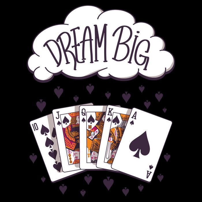 Dream Big Poker Hand Apron