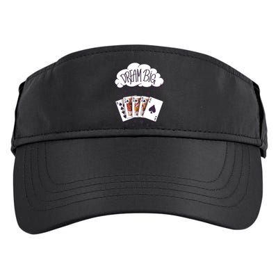 Dream Big Poker Hand Adult Drive Performance Visor