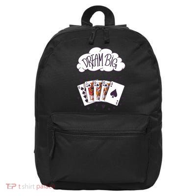 Dream Big Poker Hand 16 in Basic Backpack