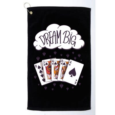 Dream Big Poker Hand Golf Towel