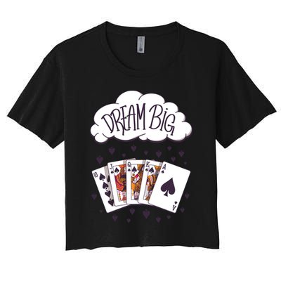 Dream Big Poker Hand Crop Top