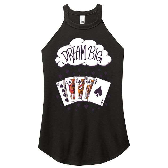Dream Big Poker Hand Women's Perfect Tri Rocker Tank