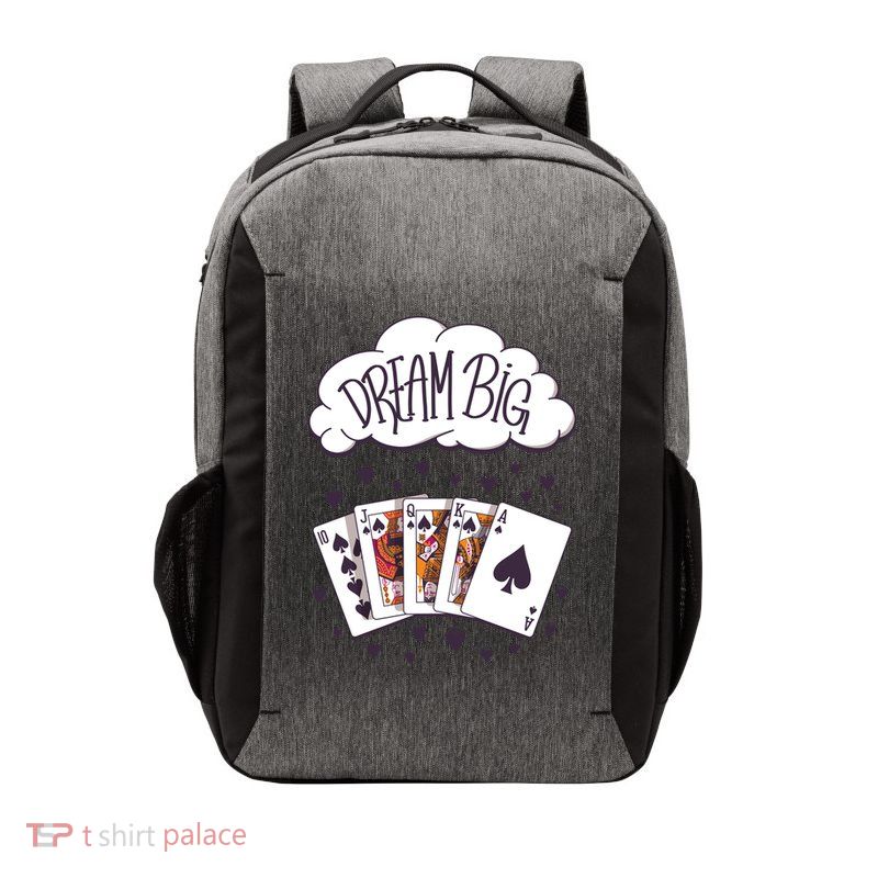 Dream Big Poker Hand Vector Backpack