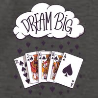 Dream Big Poker Hand Vector Backpack