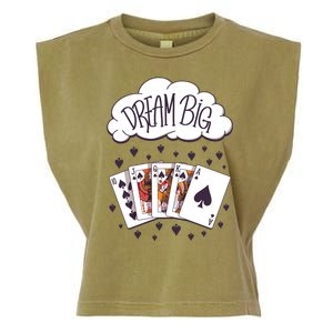 Dream Big Poker Hand Garment-Dyed Women's Muscle Tee