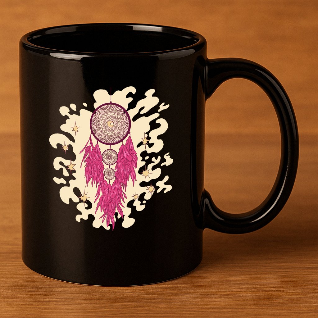 Dream Catcher Moon 11oz C Handle Ceramic Mug