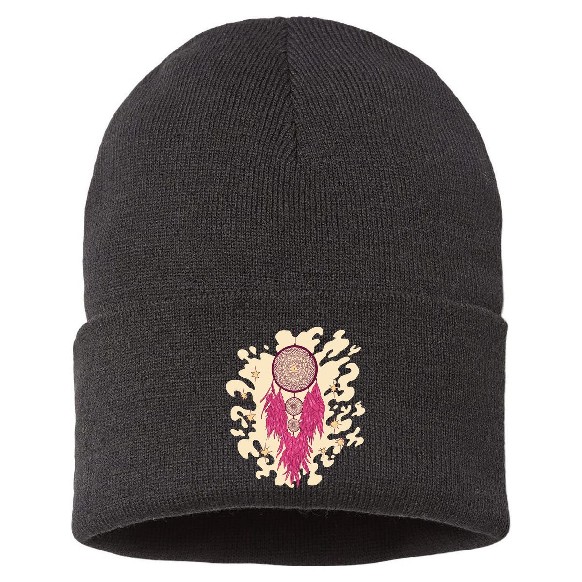 Dream Catcher Moon Sustainable Knit Beanie